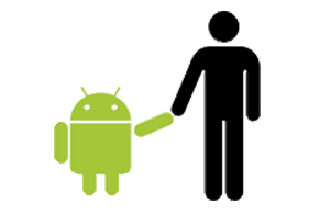Bugdroid, atual mascote do Android.